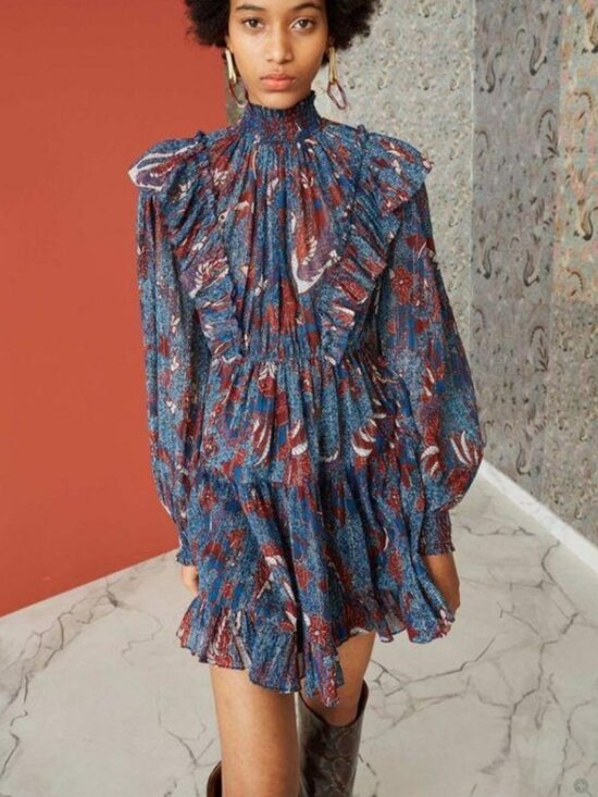 Ulla Johnson Dresses & Skirts - NWOT Fall 2018 ULLA JOHNSON Vienne Mini Dress in Azul S $550